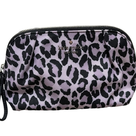 Kate Spade Chelsea Leopard Cosmetic Pouch - Picture 2 of 8